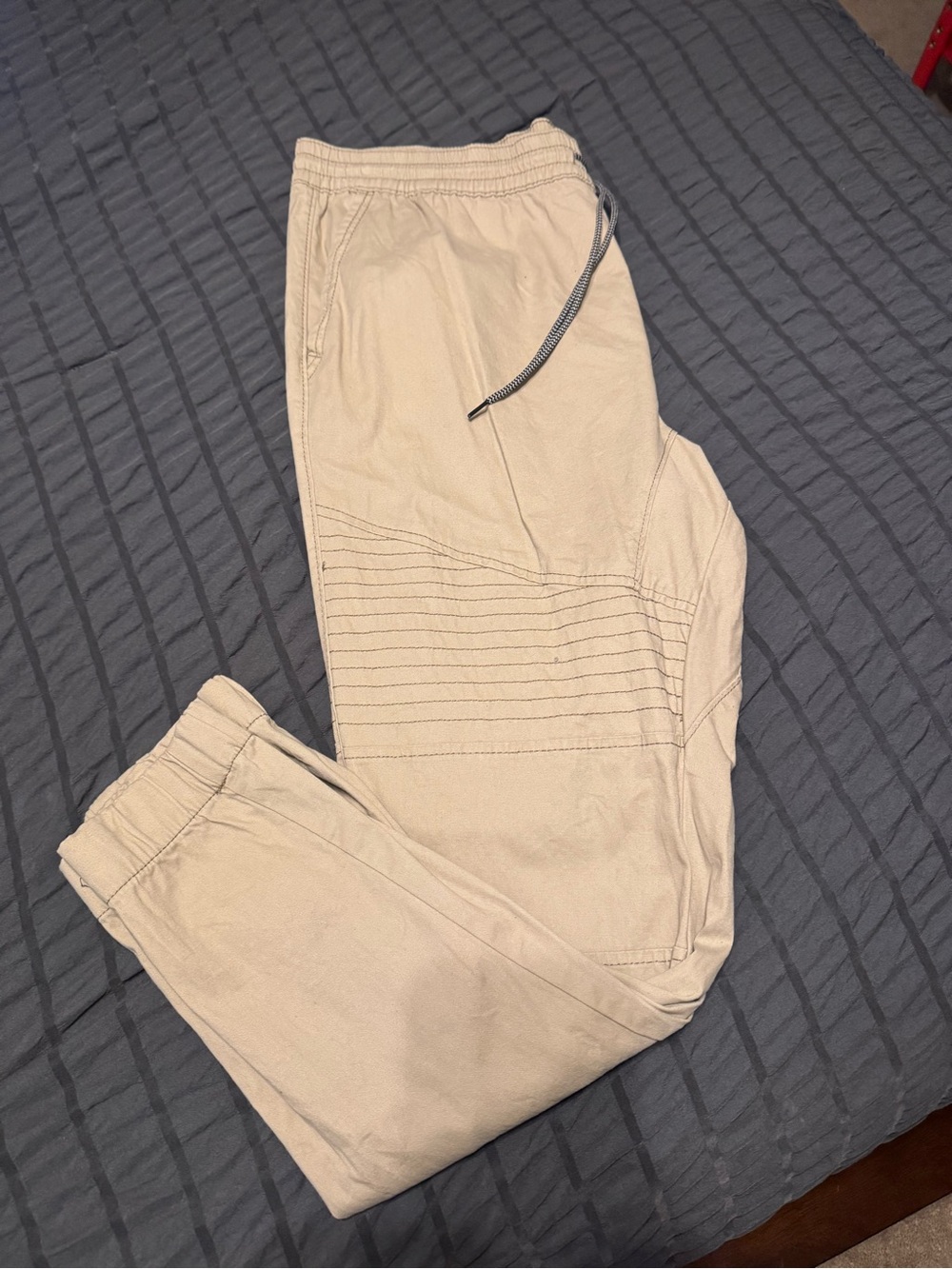 George Tan Drawstring Jogger Pants